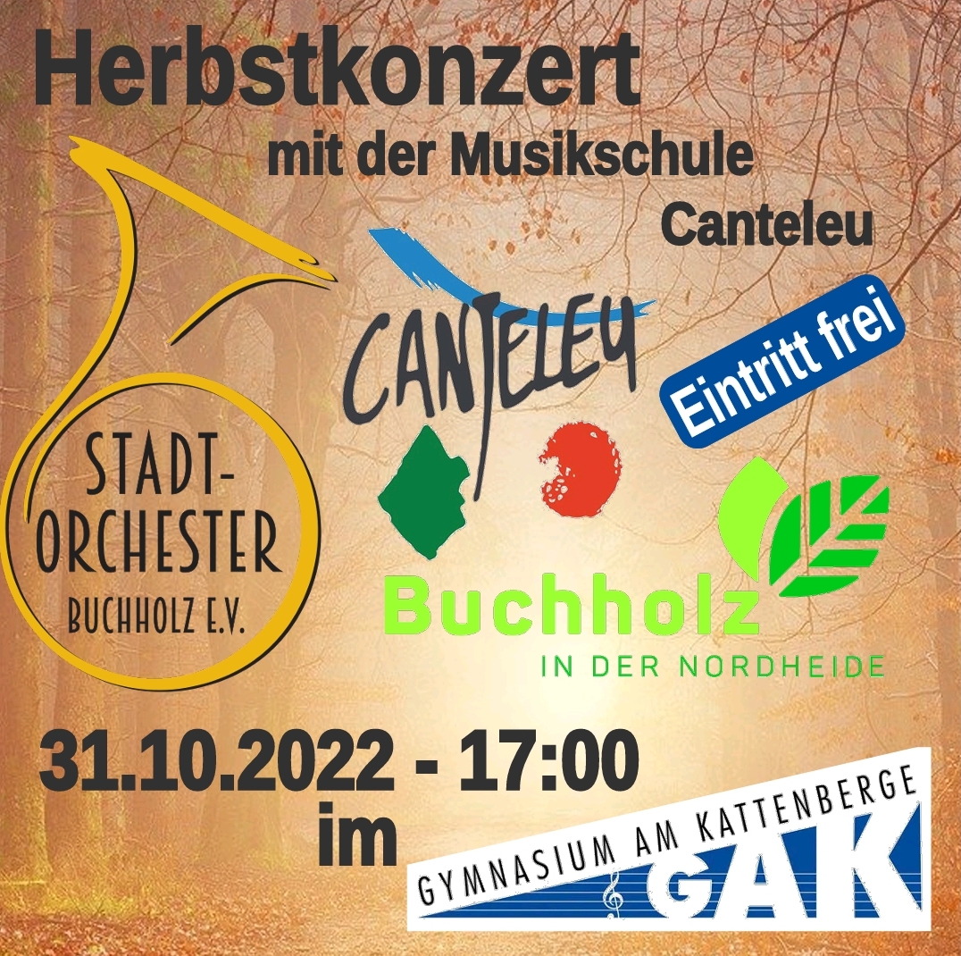 Ankündigung: Herbstkonzert mit den Musiker:innen aus Canteleu