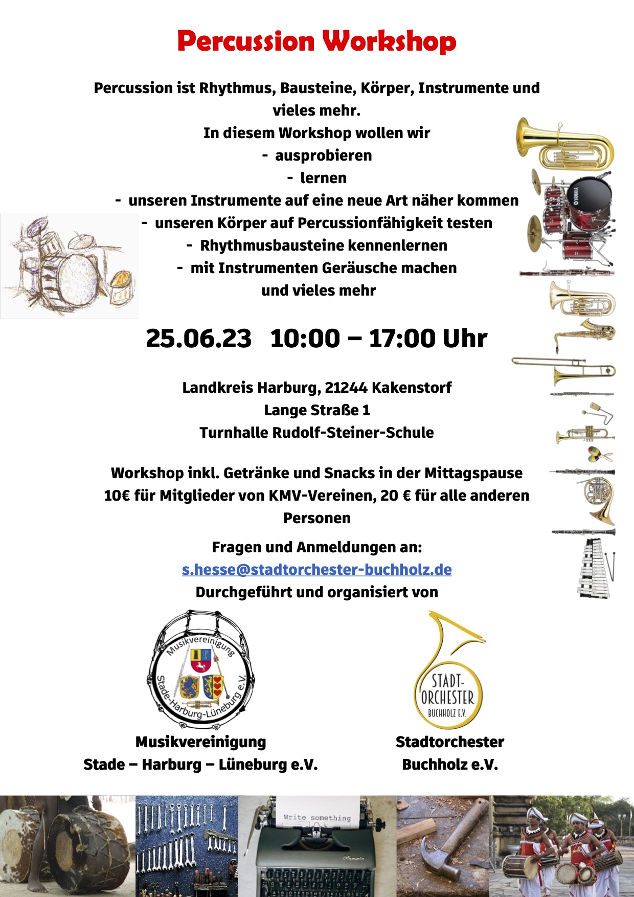 Percussion Workshop am 25.06.2023